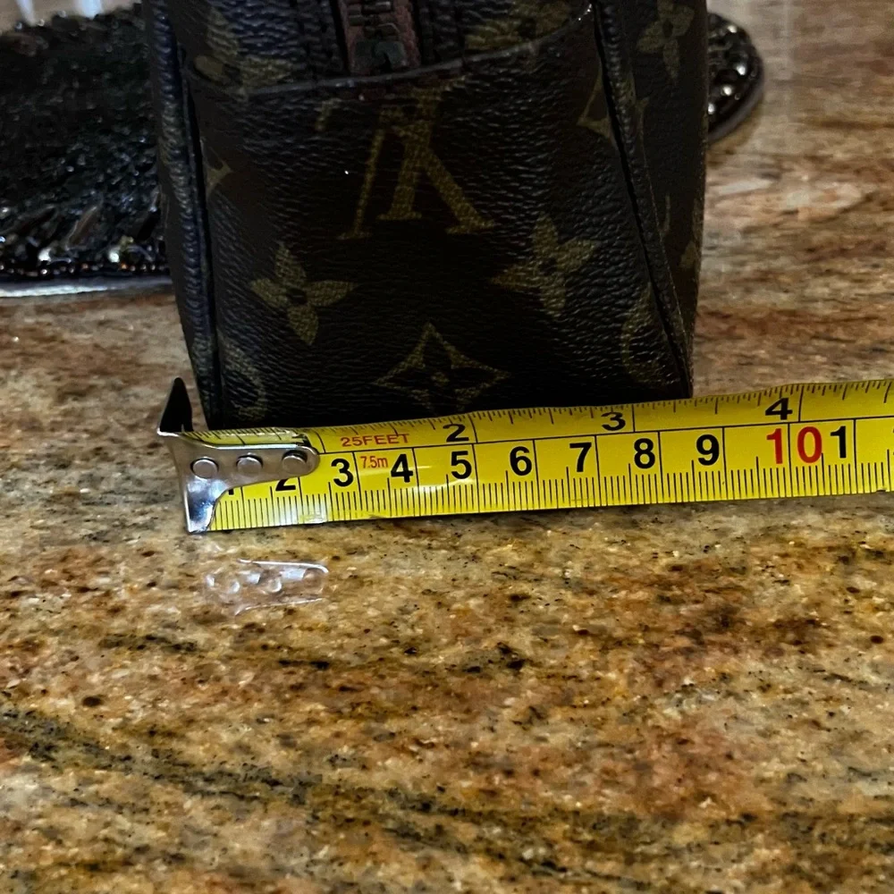 Louis Vuitton Monogram Toiletry Bag in Brown and Gold - Picture 3 of 12